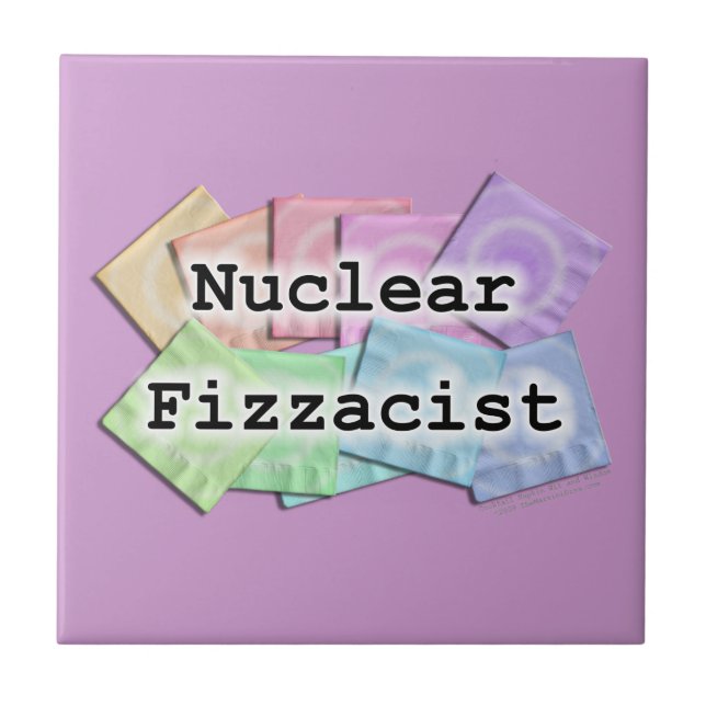 Kärnkraft Fizzacist Bartender Coaster Kakel (Framsidan)