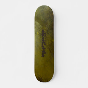Kärnkraft - Grönt som är anpassad Mini Skateboard Bräda 18,5 Cm