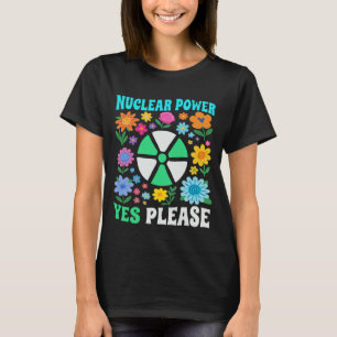 Kärnkraft Ja Tack Ren Energi Blommor T Shirt