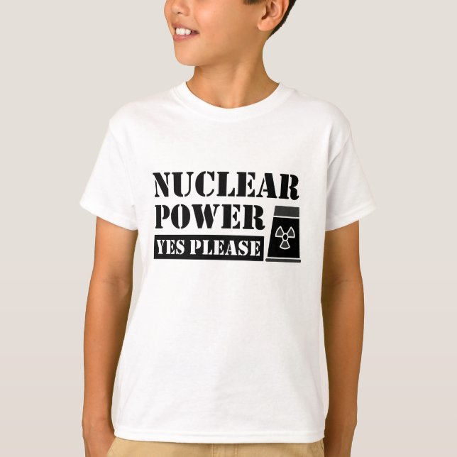 Kärnkraft Ja Tack Uttalande T Shirt (Framsida)