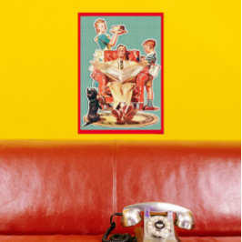 Kärnkraftsfamiljen 1950: 50:s hemmafrukaka poster