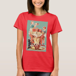 Kärnkraftsfamiljen 1950: 50:s hemmafrukaka t shirt
