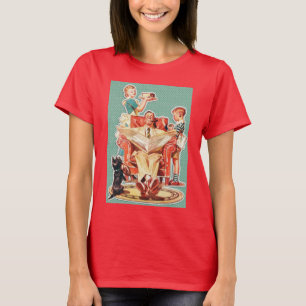 Kärnkraftsfamiljen 1950: 50:s hemmafrukaka t shirt