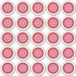 Kärnkraftstillväxt - magenta på råg. Anpassade kli Klistermärken