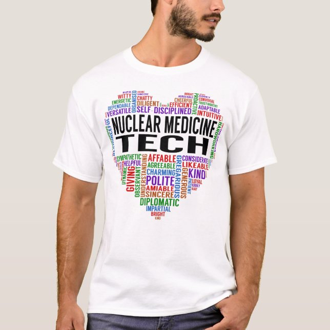 Kärnmedicin Tech Heart T Shirt (Framsida)