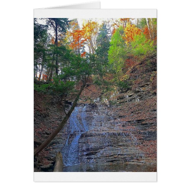 KärnmjölknedgångCuyahoga nationalpark Ohio Hälsningskort (Framsidan)