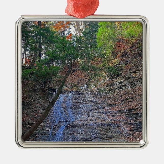 KärnmjölknedgångCuyahoga nationalpark Ohio Julgransprydnad Metall (Framsidan)