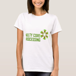 Kärnmotiv för grönt av äpplen t-shirt