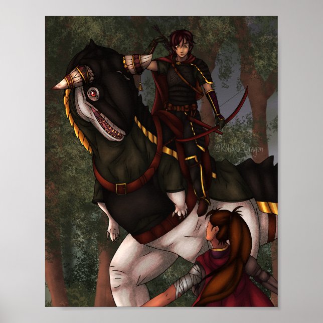 Karnotaurus-konfrontation Poster (Framsidan)