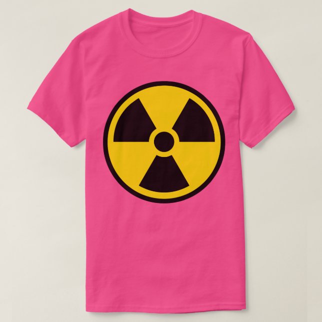 Kärnsignatur för strålningsvarning för Tjernobyl T Shirt (Design framsida)
