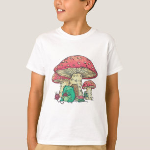 Kärnstam Frog Knitting under Mushroom T Shirt