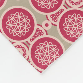 Kärnteknisk tillväxt - magenta på råg - sömlös mön fleecefilt