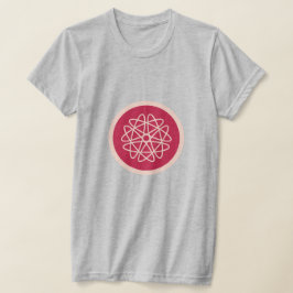 Kärnteknisk tillväxt - magenta på råg - sömlös mön t shirt