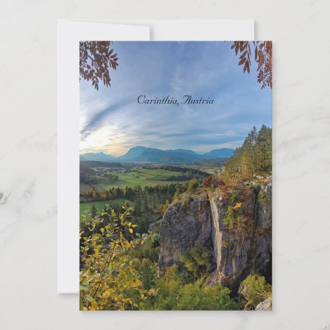 Kärnten, Österrike Kort (Framsida)