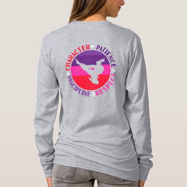 Kärnvärden för martialkonst - Karate T Shirt (Baksida)