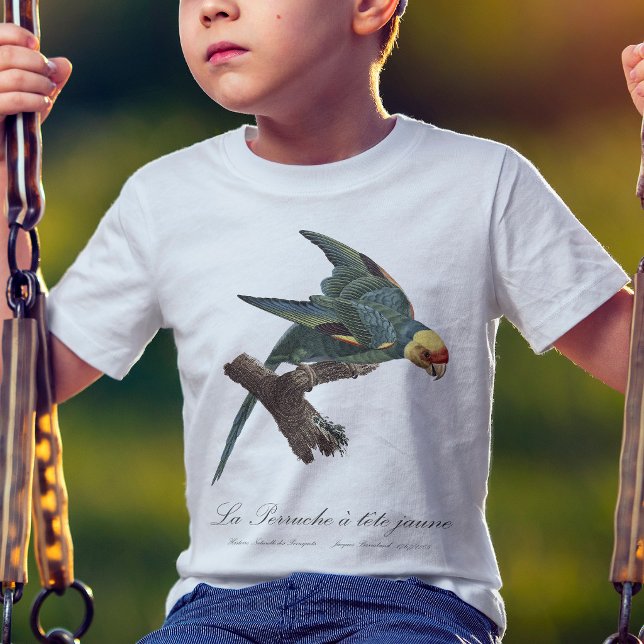 Karolina parakit, Conuropsis carolinensis T Shirt (Carolina parakeet, Conuropsis carolinensis. Boy Basic White T-Shirt)