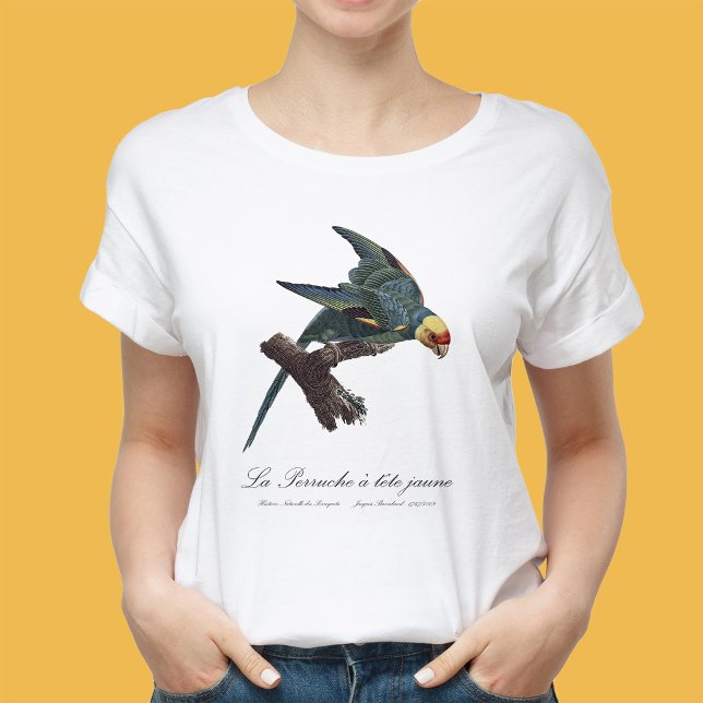 Karolina parakit, Conuropsis carolinensis T Shirt (Carolina parakeet, Conuropsis carolinensis. Women Basic White T-Shirt)