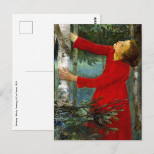 Károly Ferenczy - Fågelsång Vykort
