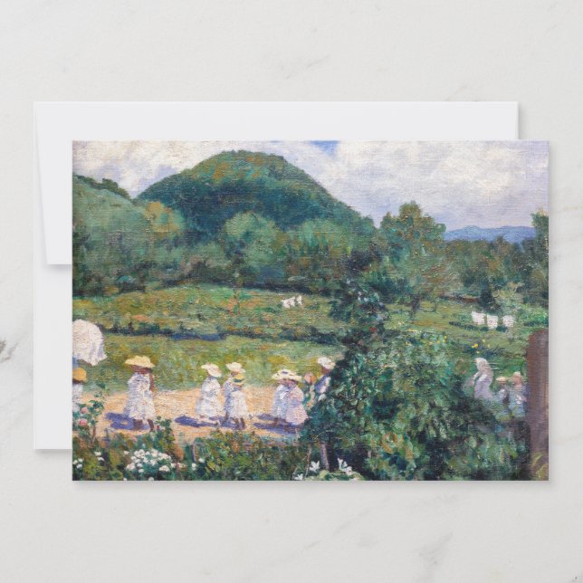 Károly Ferenczy - Picknick i maj (Sommardag) Tack Kort (Framsida)