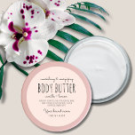 karosseri med enkel minimalistisk förpackning runt klistermärke<br><div class="desc">Etikett på  rosa av smör från enkla minimalistiska förpackningar. Du kan anpassa den med färg,  text eller teckensnitt som du vill.</div>