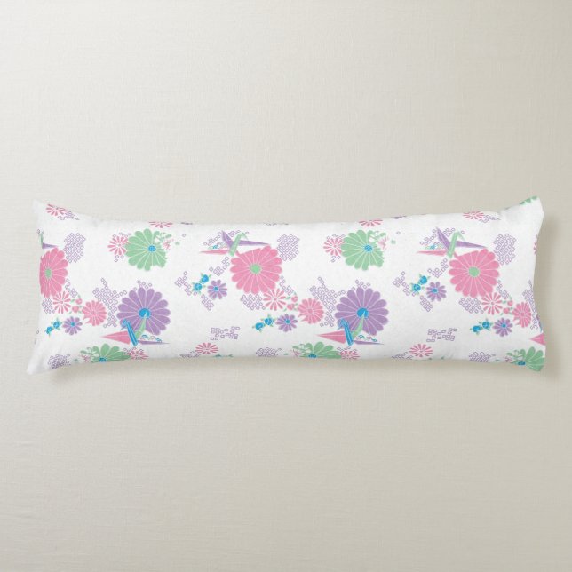 Karosseriet Origami Papper Cranes and Flowers Body Kroppskudde (Framsidan)