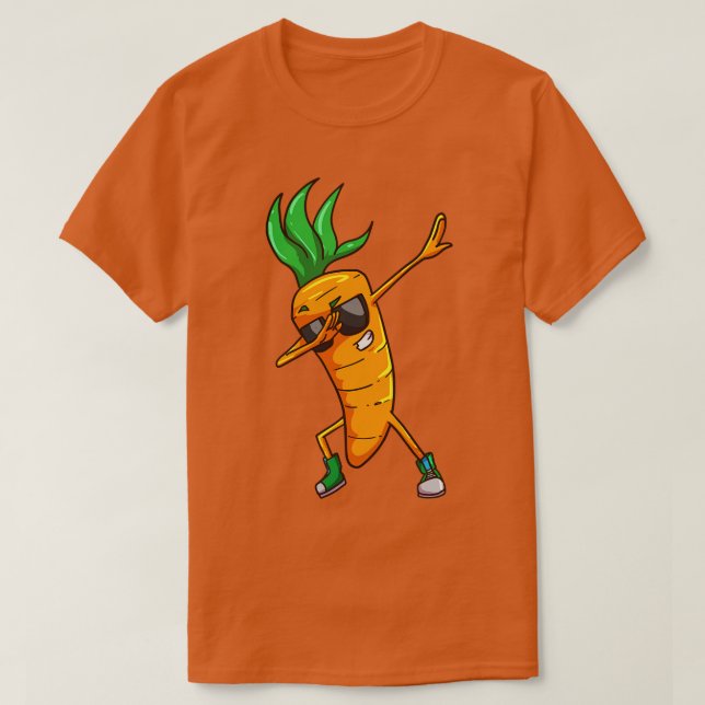 Karotte Dabbing Vegetables T Shirt (Design framsida)