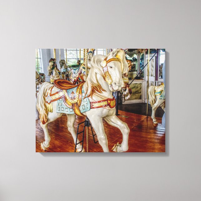 Karousel Horse - Canvas Art Large Print (Framsida)