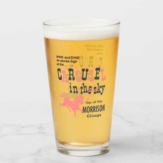 Karousel i himlar. Toppen av Morrison, Chicago Glaskopp (Framsida fylld)