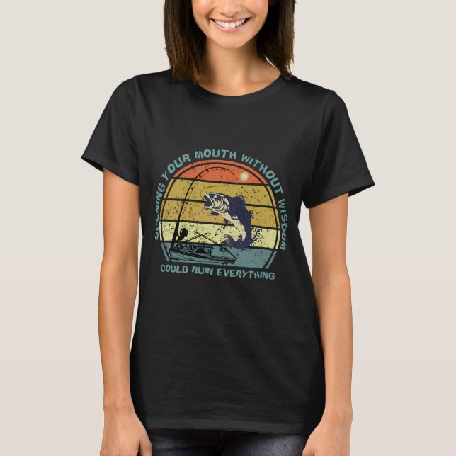 Karp fisk som säger roligt t shirt (Framsida)