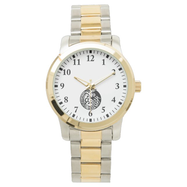 Karp och våg armbandsur (Framsida)