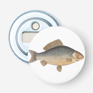 Karpar fisk fångst målning sötvatten teckning flasköppnare
