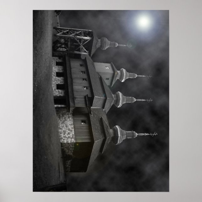Karpatisk kyrka poster (Framsidan)