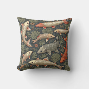 Karpen är en symbol för bra förmögenhets-Pillows Kudde