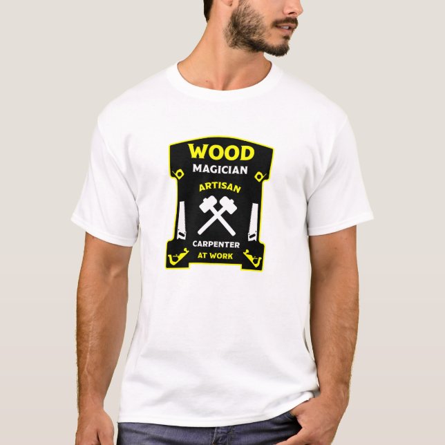 Karpentry and Woodworking T Shirt (Framsida)