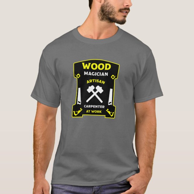 Karpentry and Woodworking T Shirt (Framsida)