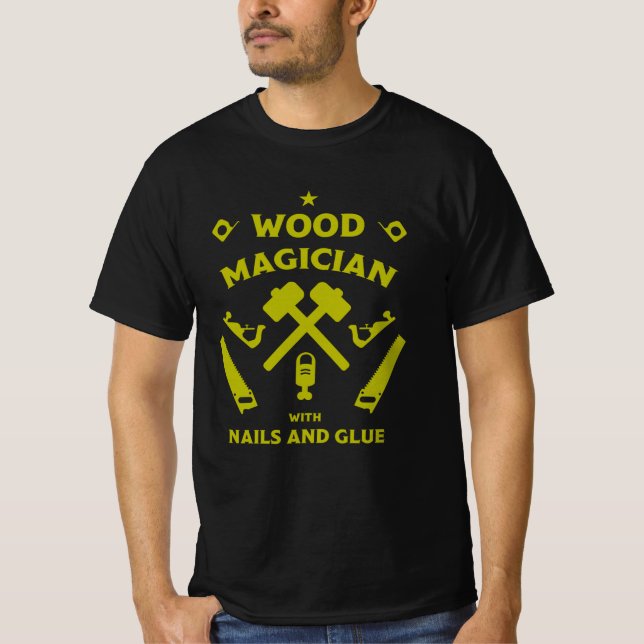 Karpentry and Woodworking T Shirt (Framsida)