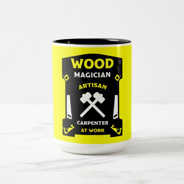 Karpentry and Woodworking Två-Tonad Mugg (Center)