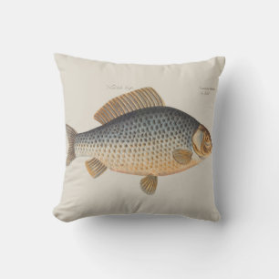 Karpfisk fisk fångst målning sötvatten teckning kudde