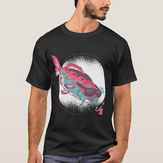 Karpfiske fiskare t shirt (Framsida)