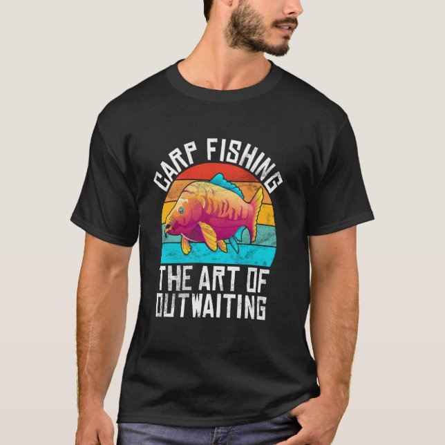 Karpfiske Konsten att invänta Karpfiske T Shirt (Framsida)