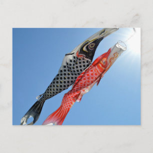 Karpströmmare (Koinobori): Tokyo, Japan Vykort