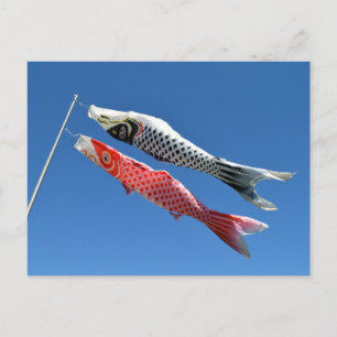 Karpströmmare (Koinobori): Tokyo, Japan Vykort