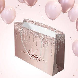 Karpt för rosa av guld vid födelsedag ro glitter