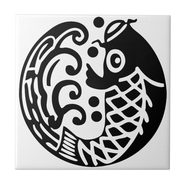 Karpvåg Kakelplatta (Framsidan)