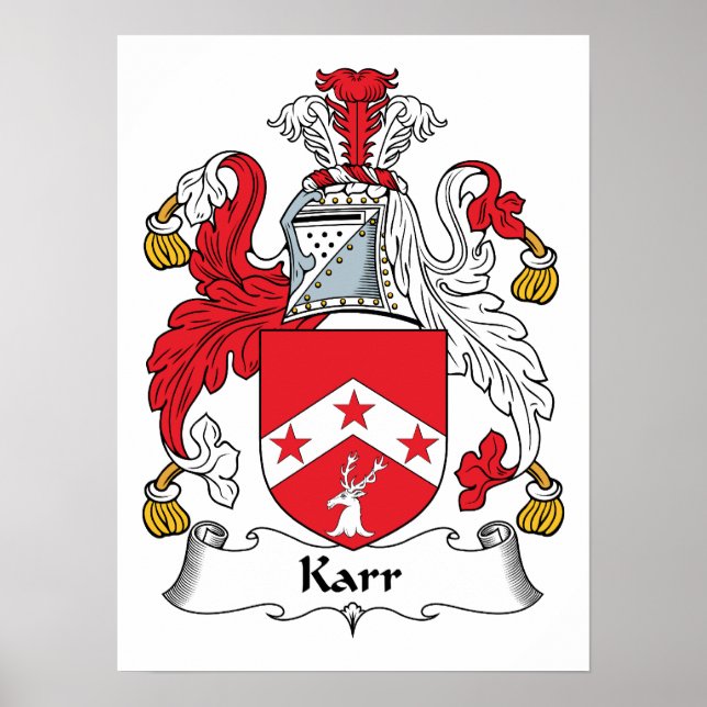 Karr Family Crest Poster (Framsidan)