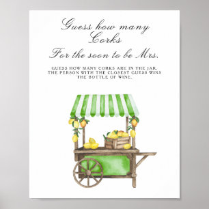 Kärra med citroner - gissa hur många korkar poster
