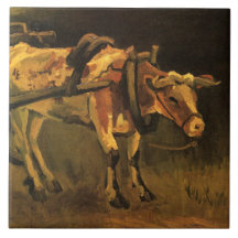 Kärra med röd och vit oxe (Vincent van Gogh)