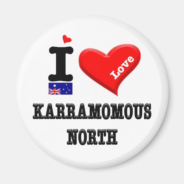 KARRAMOUS NORTH - I Kärlek Magnet (Framsidan)