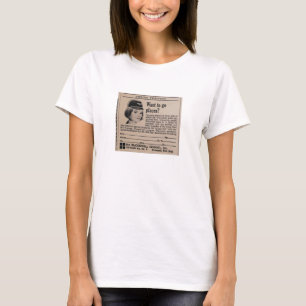 Karriär för vintageStewardessflygbolag T-shirt