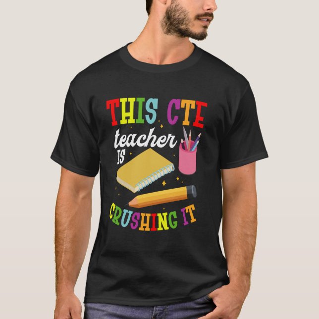 Karriär Lärare Förstör Karriär & Teknisk Utbildnin T Shirt (Framsida)